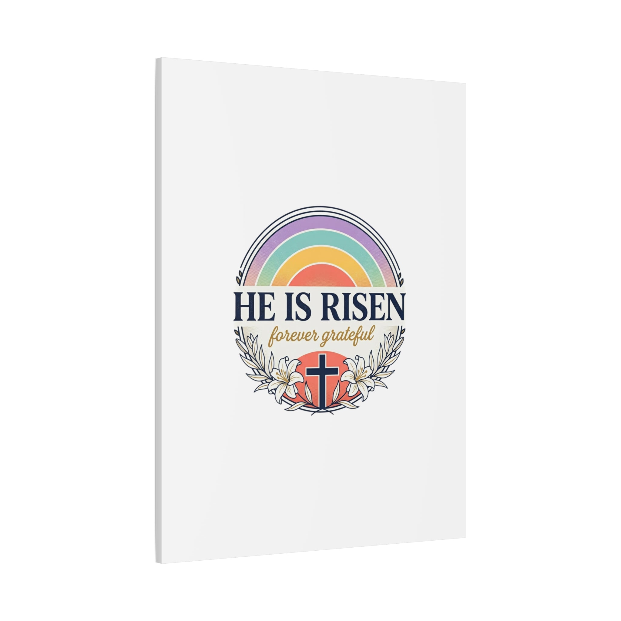 He Is Risen Canvas, Christian Easter Wall Art | Resurrection, Faith Decor